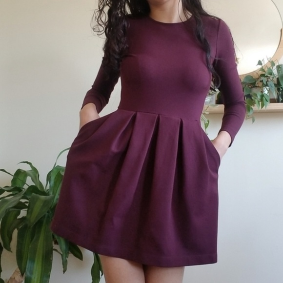 Talula grey Aritzia long sleeve dress with pockets! - Picture 2 of 4